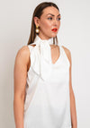 Serafina Collection Silk Blend Scarf, White