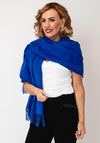 Serafina Collection Cashmere Blend Pashmina, Royal Blue