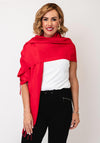 Serafina Collection Cashmere Blend Pashmina, Red