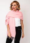 Serafina Collection Cashmere Blend Pashmina, Rose Pink