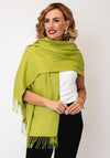 Serafina Collection Cashmere Blend Pashmina, Green