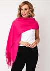 Serafina Collection Cashmere Blend Pashmina, Pink