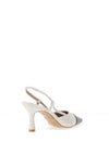 Zen Collection Pointed Toe Sling Back Heeled Shoes, White