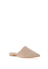 Zen Collection Flat Mule Shoes, Beige