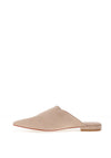 Zen Collection Flat Mule Shoes, Beige