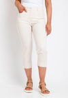 Zerres Cora Cropped Slim Comfort Jeans, Buff