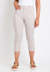 Zerres Cora Cropped Slim Comfort Jeans, Sand