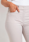 Zerres Cora Cropped Slim Comfort Jeans, Sand