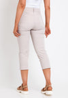 Zerres Cora Cropped Slim Comfort Jeans, Sand