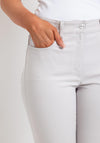 Zerres Cora Cropped Slim Comfort Jeans, Silver