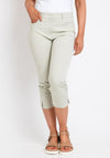Zerres Cora Cropped Slim Comfort Jeans, Sage