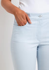 Zerres Cora Cropped Slim Comfort Jeans, Dusty Blue