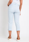 Zerres Cora Cropped Slim Comfort Jeans, Dusty Blue