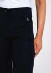 Zerres Jane Zip Pocket Slim Trousers, Navy