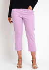 Zerres Cora Cropped Slim Comfort Jeans, Lilac