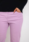 Zerres Cora Cropped Slim Comfort Jeans, Lilac