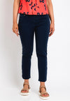 Zerres Carla Zip Leg Super Slim Comfort Jeans, Navy