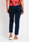 Zerres Carla Zip Leg Super Slim Comfort Jeans, Navy