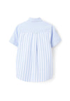 Zippy Boy Short Sleeve Stripe Shirt, Blue