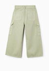 Zippy Girls Cargo Wide Leg Trouser, Green