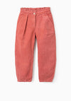 Zippy Girls Corduroy Paperbag Trousers, Orange