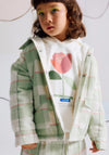 Zippy Girls Long Sleeve Flannel Jacket, Green
