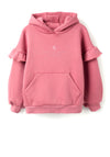 Zippy Girl Long Sleeve Art College Hoodie, Pink