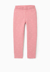 Zippy Girls Print Brushed Legging, Pink
