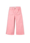 Zippy Girls Wide Leg Frayed Hem Trouser, Pink