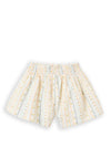 Zippy Girls Floral and Stripe Shorts, Cream Multi