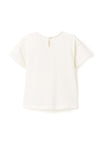 Zippy Girls Chest Pocket Short Sleeve Tee, Off White