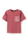 Zippy Girls Chest Pocket Short Sleeve Tee, Brown