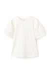 Zippy Girls Broderie Short Sleeve Tee, White