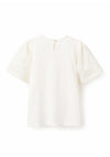Zippy Girls Broderie Short Sleeve Tee, White