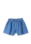Zippy Girls Elasticated Waist Denim Shorts, Blue