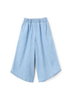 Zippy Girl Denim Wide Leg Paperbag Trouser, Blue