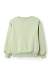 Zippy Girls Floral Print Long Sleeve Sweater, Green