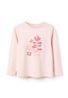 Zippy Girls Floral Print Long Sleeve Top, Pink
