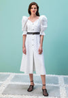 Kameya Embroidered Midi Dress, White