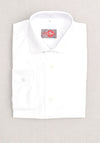 One Varones Boys Plain Cotton Shirt, White