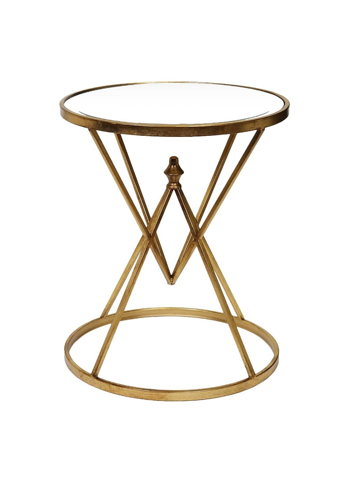 WJ Sampson Round Gold Table