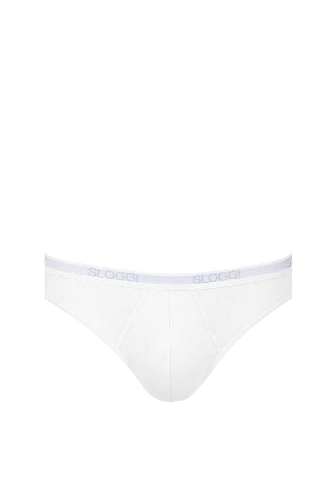 Sloggi Mens Basic 2 Pack Mini Trunks, White