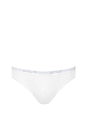 Sloggi Mens Basic 2 Pack Mini Trunks, White