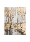 WJ Sampson Hand Painted Abstract Canvas Wall Art, Gold Multi