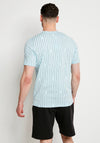 11 Degrees Vertical Stripe T-Shirt, Light Blue
