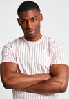 11 Degrees Vertical Stripe T-Shirt, Light Pink