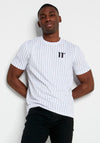 11 Degrees Vertical Stripe T-Shirt, White