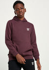 11Degrees Pullover Small Logo Hoodie, Mulled Red