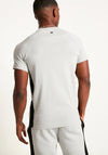 11 Degrees Cut and Sew Muscle Fit T-Shirt, Titanium Grey & Black