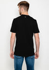 11 Degrees Mixed Fabric T-Shirt, Black